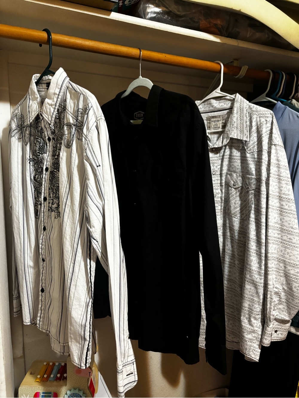 3pk long sleeve dress shirts